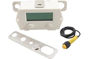 BuyWeek digital LCD-räknare, 5-siffrig 0-9999, magnetisk induktionsnärhetsomkopplare, elektronisk Tally-räknare