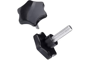 Xiedeai Dźwignia Zaciskowa Uchwyt Gałki Regulowana - M6 M8 M10 M12 Śruba Z Łbem Gwiazdowym Mocowanie Gałki Maszynowe Gwint Zewnętrzny Uchwyt Śruba