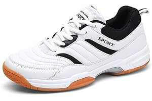 BRKVALIT Mens Running Sneakers Sports Shoes Slip Resistant Wear Resistant Tennis Shoes Badminton Training Shoes