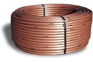 GNCGARDEN Tubería Rain Bird XFS 100m para riego enterrado 16 mm con goteros cada 33 cm. Marrón