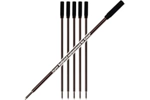 JAYMO Cross Stylo bille Compatible Recharges Black Cross 6 Pack