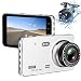 Produktbild Dashcam Autokamera, 170° Weiter Winkel FHD 1080P 4" IPS Bildschirm Vordere Kamera, IP67 Wasserdichte Auto Hintere Kamera, Nachtsicht, G-Sensor, Loop Aufnahme, Bewegungserkennung, Parküberwachung