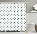 Produktbild Proud Clothing House Decor Shower Curtain Set, Polka Dots Timeless Fashion Classy Vintage Fabric Pattern Design Style, Bathroom Accessories, 72 X 72 inch