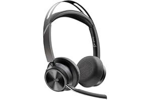HP Inc. Poly Voyager Focus 2 - Headset - On-Ear - Bluetooth - kabellos - aktive Rauschunterdr?ckung - Adapter USB-C via Bluetooth - Schwarz - Zertifiziert f?r Microsoft Teams, Zoom Certified (9T9J6AA
