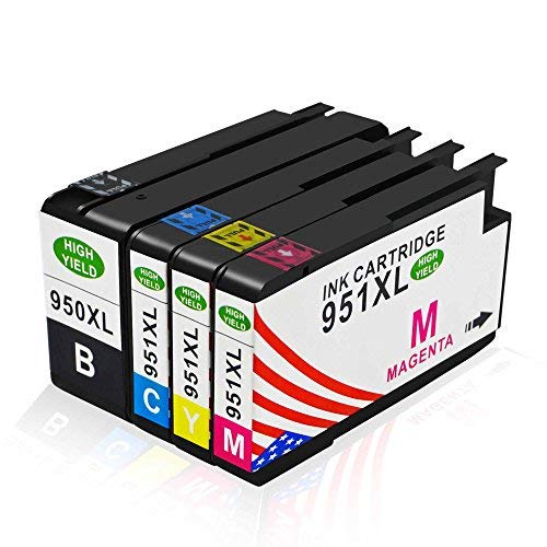 Reino de tóner 4 unidades de alto rendimiento de repuesto para HP 950 X L 951 X L Cartuchos de tinta compatible con HP Office Jet Pro 8600 8610 8620 8630 8640 8660 8860 8100 8625 8615 251dw 276dw 8100e 271dw impresora