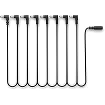 GINTOOYUN 1-2weg Daisy Chain Kabel Gitaar Pedaal Voeding Splitter DC 5,5mm x 2,1mm Bus naar 2 Stekkers voor 9V 3A DC Adapter Stekker, Gitaarvoeding