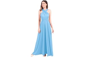 Odizli Abendkleid Lang Damen Sexy Rückenfreies Multiway Bandage Wickelkleid Festlich Brautjungfernkleider Party Ballkleid