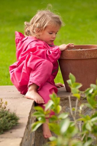 NEW! Hippychick Waterproofs - All in One Suits Pink (Size: 3-4 years)