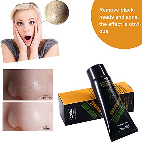 Black mask, Black Head Maske, Peel off Maske, Mitesser Maske, Mitesser Gesichtsmaske, Gesichtsmasken Schwarz Black Mask, Blackhead Remover Mask, Black Mud Mask Mitesser, BUOCEANS® Tiefenreinigung Mitesser Akne Entferner Peel off Maske Pore Acne Peel Purifying Mask, Beauty Skin Care Mitesser entferner Mask, Mitesser Öl-Kontrolle (60g) - 5