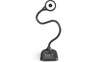 Kitchbai Visualiser, USB Document Camera for Teaching, PC Camera for Classroom with Auto Focus, MIC, LED Light, Image Invert, Fold, for Mac OS, Windows, Chromebook, for Distance Learning, Online Art