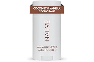 Native Deodorant Womens & Men – Alcohol & Aluminium Free - Coconut & Vanilla Scent - Naturally Derived with Shea Butter, Coconut Oil & Baking Soda - 72 Hour Odor Control (75ml)