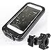 Produktbild Fahrradhalterung / Motorrad-Halterung mit wasserdichter Hartschalen Schutz-Tasche "Splash" für Smartphone, Navigator, Handy uvm. - Display-Diagonale Universal: bis 4,7" - Schutzhülle Staubdicht und Wasserdicht bis 1 m Tiefe (IP67)! Mit Sicherungsriemen!