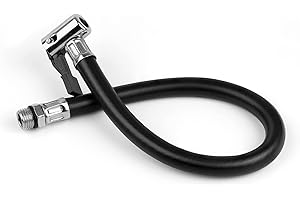 MUJILUXE Reifenfüllschlauch, Reifenfüller,Reifenfüller Schlauch, 13mm, Gummi, Metall, für Fahrräder, Motorräder und Autos