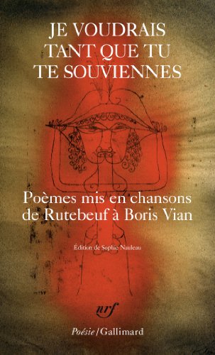 couverture de : Je voudrais tant que tu te souviennes : po&egrave;mes mis en cha...