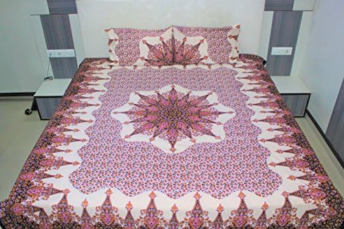 Vehari Medallion, Minar Mandala duvet cover, Queen Size Duvet Cover by Monika Enterprises (MOGI)
