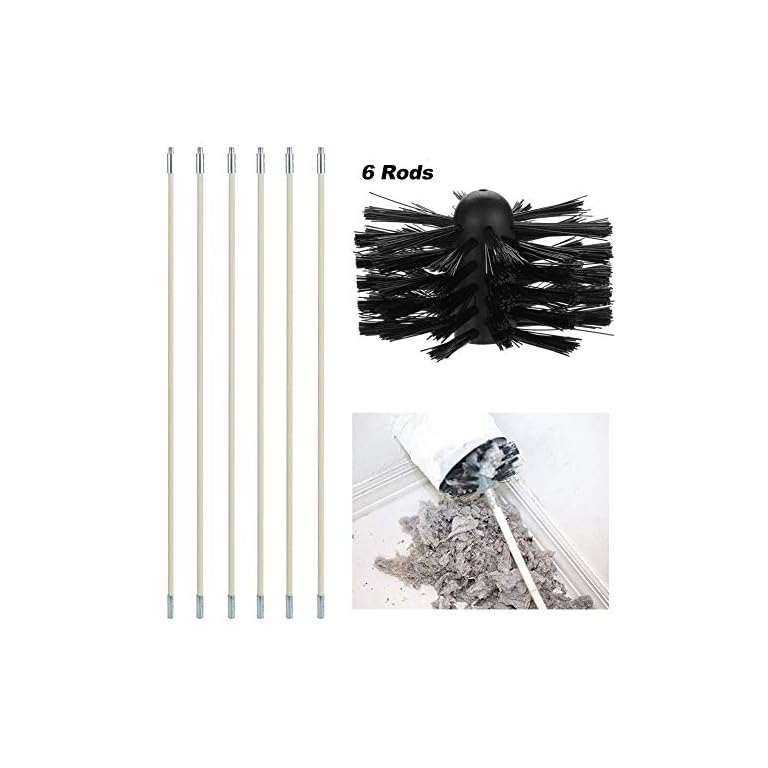 Goodevening Conjunto De Limpieza para Chimenea Cepillo De Chimenea