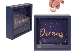 Out of the blue 144410 Tirelire en Bois Dreams dans Un Cadre, 20cm x 19.8cm