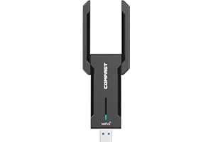 LUM9EX8 WiFi Adapter, 6000Mbps USB 3.0 Wireless Network Card (6ghz/5ghz/2.4ghz), Suitable for Desktop Computers/Tablets/Laptops, Compatible With Windows 11/10 Systems