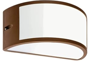SOVIL Applique mezzaluna moderna lampada da parete per esterno corten