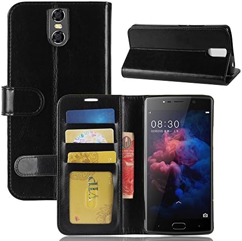 Blackview A7 Pro With Stand Case,Premium Leather,Card Holder and ID Slot Slim Flip Protective Skin Cover for Blackview A7 Pro(Black)