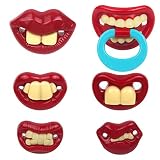 6 Very Funny Baby/toddler Dummies Soothers Pacifiers Fancy Dress Novelty