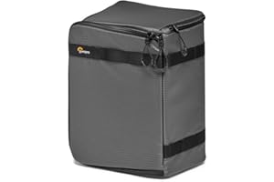 Lowepro GearUp PRO Bardzo duże II pudełko na aparat fotograficzny, twarde etui na aparat bezlusterkowy i odblaskowy, etui z regulowanymi przegrodami na plecak na aparat, torba na aparat, szara