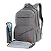 Produktbild Wickel-Rucksack Baby Wickeltasche Grau | Multifunktionale Kinderwagen Windeltasche Wickel-Unterlage mit Taschen Reise-Tasche