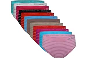 Dacada 2005 Bragas niña Rayas Multicolor Licra Tallas 2-4, 6-8, 10-12, 14-16