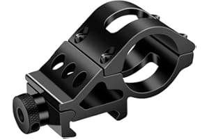 ACEXIER 25,4 mm / 30 mm Taschenlampenhalterung Schnellverschluss-Offset-Taschenlampenhalter Zielfernrohrhalterung für 20 mm Picatinnly Schiene Jagdwaffenzubehör