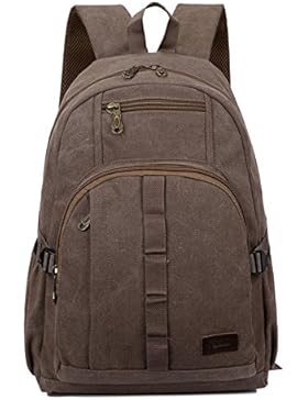 Männer Schultertasche Mode Leinwand Große Kapazität Rucksack Trend Komfort Student Schultasche Universal 15 Zoll...