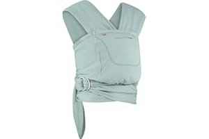 Close Caboo - Organic Cotton Adjustable Baby Carrier in Sage - Sustainable & Soft for Infants and Toddlers - One Size
