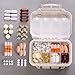 Produktbild Weekly Pille Veranstalter – AOLVO klein Süße Tragbare Pillendose Tablettenbox Schutzhülle für Geldbörse/Pocket Feuchtraum Pille Spender Halterung mit 8 Fächern für Pillen/Vitamin/Fisch, Öl/Nahrungsergänzungsmittel/Medikamenten