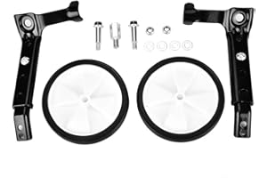 GOTOTOP Kids Bike Stabilisers Cycling Training Wheels, Children's Bicycle Training Wheel Wheels, Adjustable Speed, Black