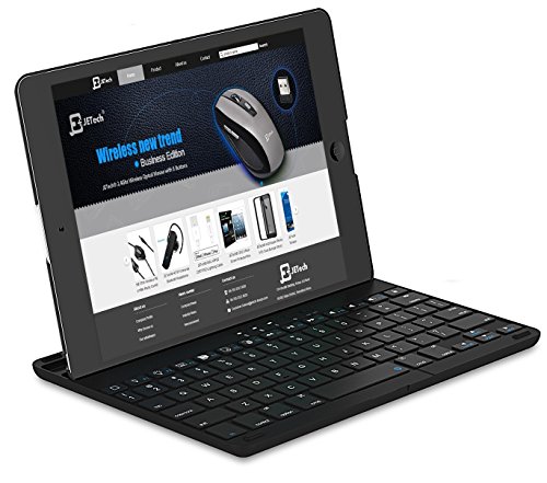 iPad Tastatur, JETech Drahtlose Bluetooth Tastatur Keyboard Case/Hülle mit 360 Grad-Umdrehung und Multi-Angle Stehen für Apple iPad 2/3/4 - 2010
