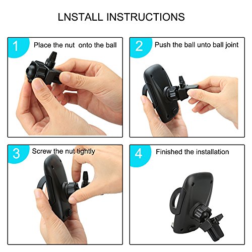 Supporto Auto Smartphone Porta Cellulare Auto per Telefoni iPhone X 8 7 6s 6 Plus SE 5S 5, Samsung Galaxy S8 S7 S6 J5 A5, Asus Zenfone 3, Huawei P10 P9 P8, Xiaomi Mi A1 e GPS Dispositivi