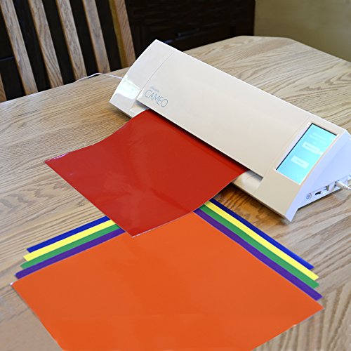 Hojas de vinilo de brillo Angel Crafts 30 5cm por 30 5cm  PACK de 35    Las MEJORES Hojas de adhesivo de vinilo permanente para Cricut  Silhouette Cameo  Cortadores  Letras  Adhesivos   Utilizar con papel de transferencia Angel Crafts