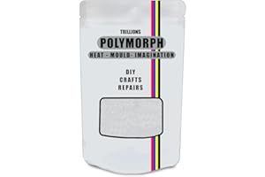 TRILLIONS Hand Mouldable Thermoplastic 1000g/1kg Plastic | Polymorph | Reheat - Reuse - Unlimited Uses - Crafts, DIY Repairs, Modelling, Prototypes, Fangs, Cosplay