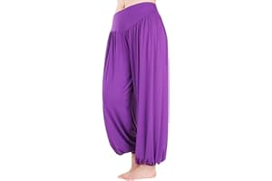 Hoerev Super Doux Pantalones de Spandex Modale Harem Yoga Pilates