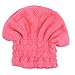 Molie Womens Microfiber Hair Drying Towel Quickly Dry Hair Hat Hair Turban Wrap Red