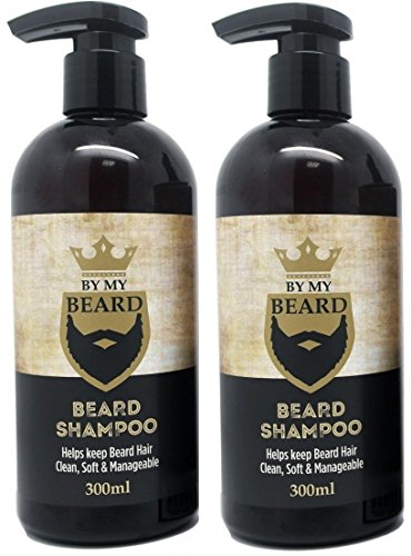 x2 By My Beard- Champú para barba para hombre, bigote y cuidado facial del cabello