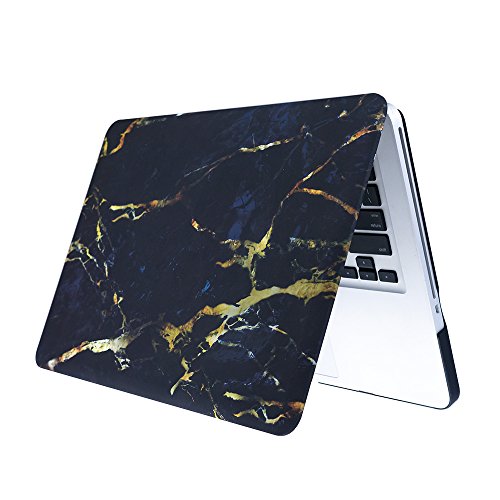 KONKY Macbook Pro 15 A1707 Hülle (2016 freigegeben), Schützende Soft-Touch HartschaleTasche Schutzhülle Snap Case für Neueste 2016 Apple MacBook Pro 15 „Zoll mit Touch Bar und Touch-ID, Schwarz Gelb - 4