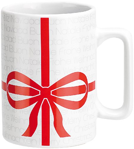 infactory Teetasse für Weihnachten: Weihnachtstasse mit Sound'We wish you a Merry Christmas' (Tassen mit Weihnachtsmotiven)