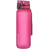 Uzspace 800ml -Yeni Ebat-Boy 25 cm-Tritan Su Matarası Bpa Koku Sızdırma Yok PEMBE
