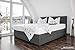 Produktbild bellvita silverline Wasserbett BOXSPRING-Optik inkl. Lieferung & Aufbau durch Fachpersonal, 180cm x 200cm (Feinstoff anthrazit)