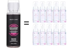 ARISON LASHES Lash Bath Foam Cleanser Concentrate for Eyelash Extensions /100ml Bottles/DIY Professional Lash Shampoo/Oil-Free & Vegan Friendly (1 Pack)(Rose)