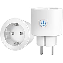 ANTELA Smart Plug Slimme Stopcontact Wifi (type F)16 A 3680W met Energiemeter,Timer Functie, Compatibel met Alexa/Google Assistent, 2.4 GHz WIFI,Geen Bridge Nodig, 1 Stuk