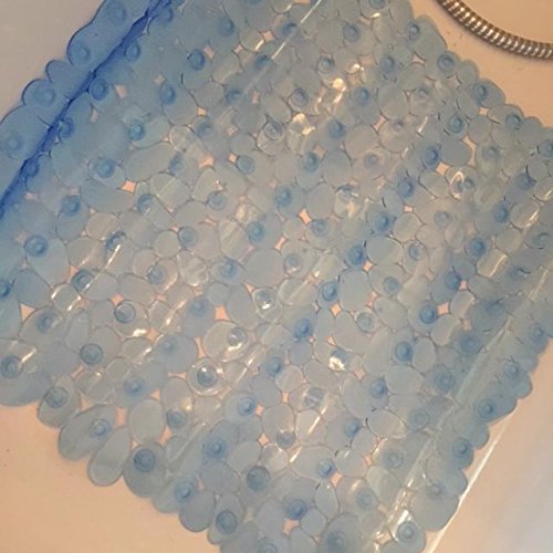 Carpemodo Duscheinlage Duschmatte Antirutschmatte Sicherheitseinlage 100% PVC Grösse 52 x 52 cm Farbe Türkis - 3