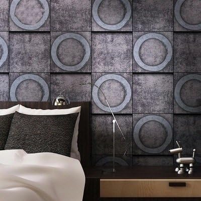 MDDW-Retro metal plate style LOFT industrial wind wallpaper sex theme bar restaurant Café wall , 151401