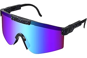 Mkitnvy Lunette de Cyclisme Polarisées, Lunettes de Soleil de Sport pour Hommes et Femmes, Lunette Velo Route, VTT Protection UV400 Lunette de Soleil, Pour Vélo Pêche Course Conduite TR90
