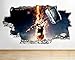 Produktbild R922 Hammer Thor Fire Flames Cool zerstörten Wand Aufkleber 3D Kunst Aufkleber Vinyl Raum